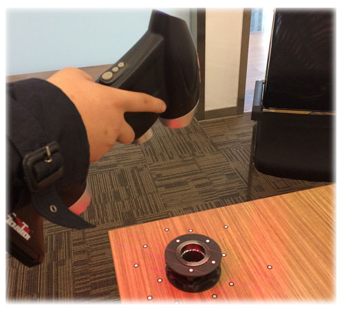 起重機滑輪三維掃描過程.jpg 起重機滑輪三維掃描過程.jpg