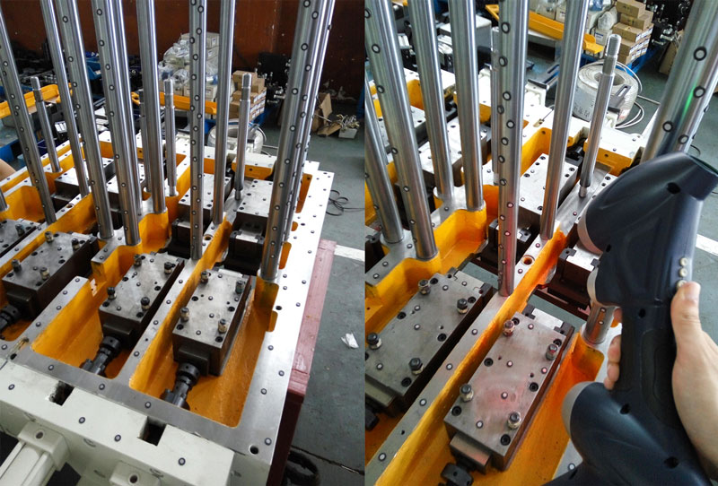 工件及三維掃描圖.jpg 三維掃描現(xiàn)場.jpg